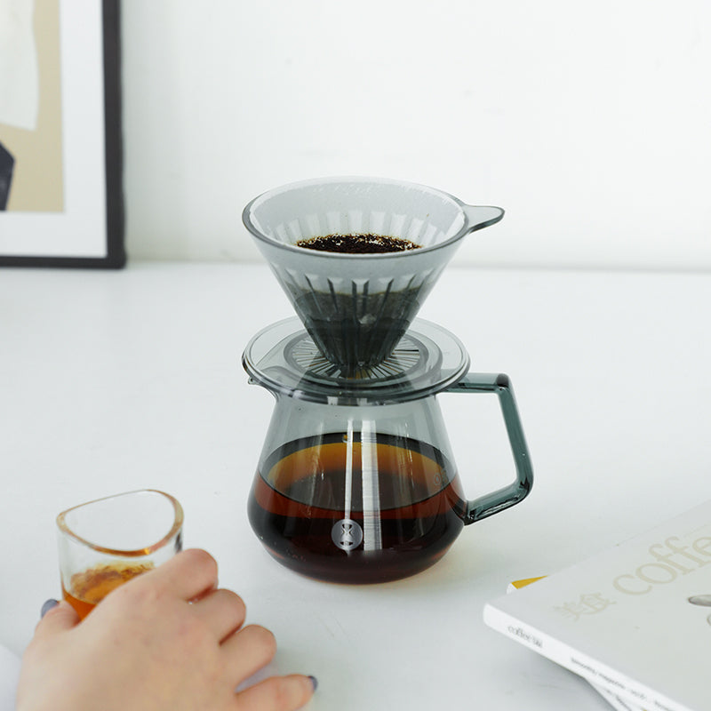 TIMEMORE CRYSTAL EYE 02 DRIPPER 2-4 CUPS - TRANSPARENT BLACK